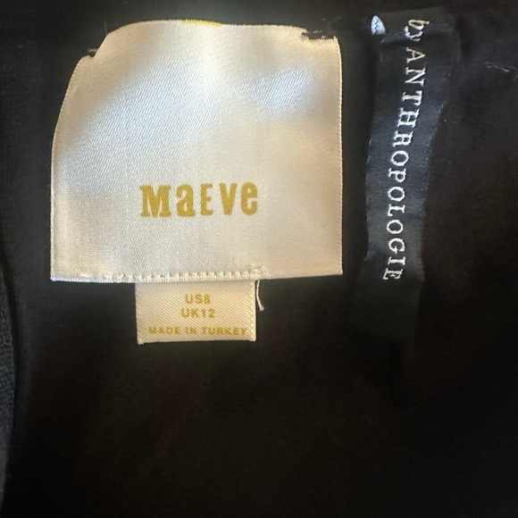 Maeve by Anthropologie Angora Feel Black White Striped SOFT Fully Lined Skirt 8 - Picture 7 of 8